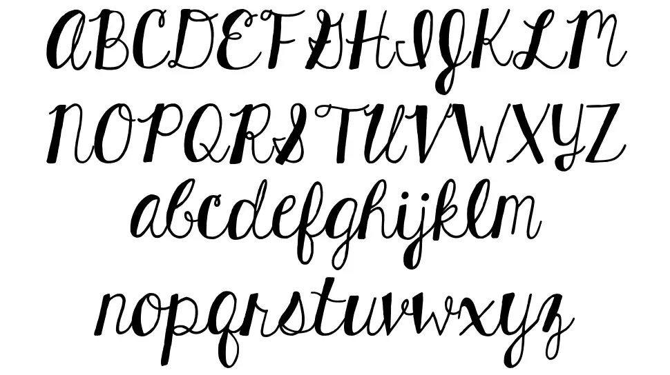 KG Hard Candyfont specimens