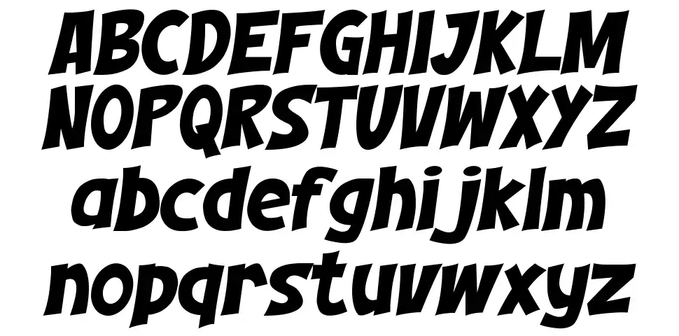 Komikzfont specimens