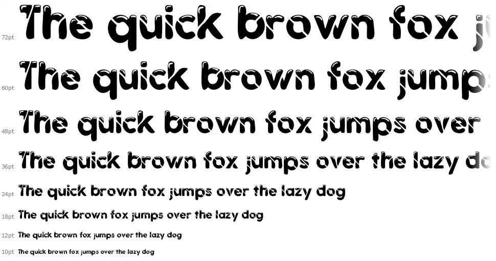Liquifyfont waterfall
