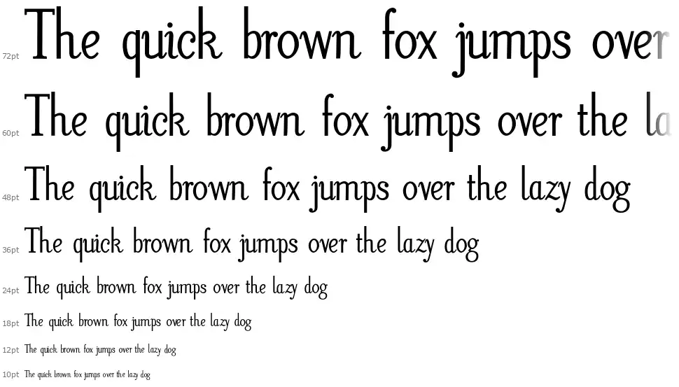 Litos Scriptfont waterfall