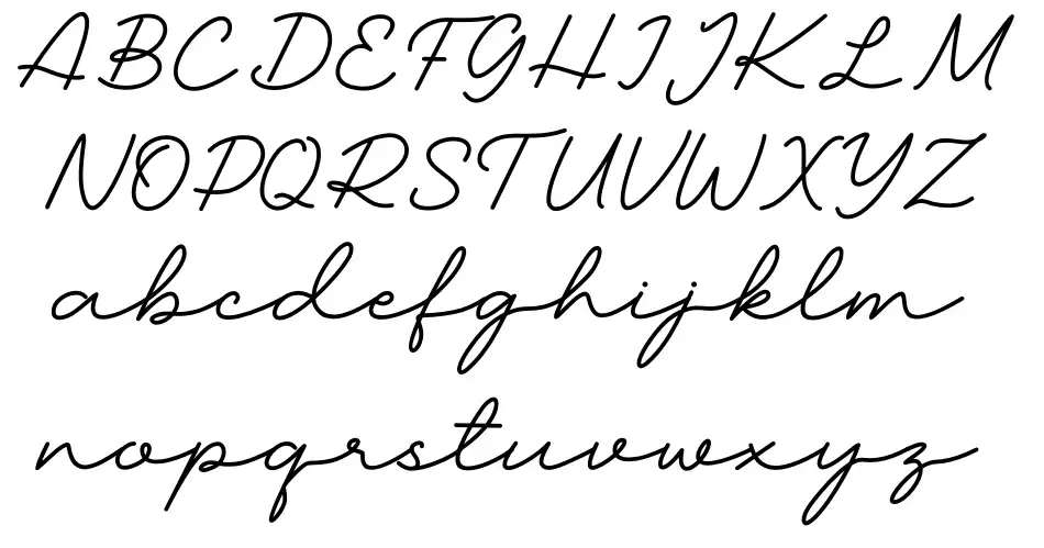 Madore Signature Ürün Özellikleri Madore Signaturefont specimens