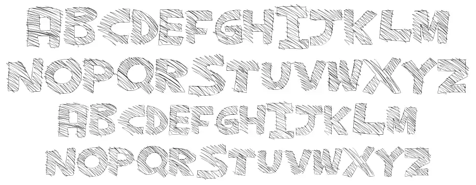 Major Sketchyfont specimens