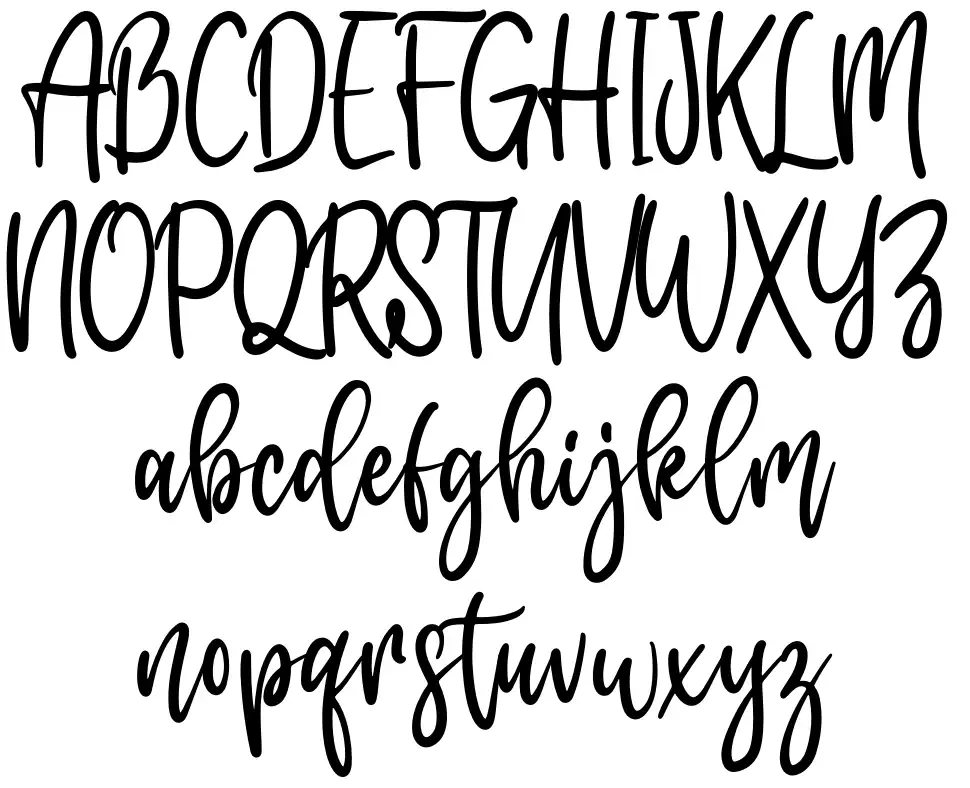 Masterbakerfont specimens