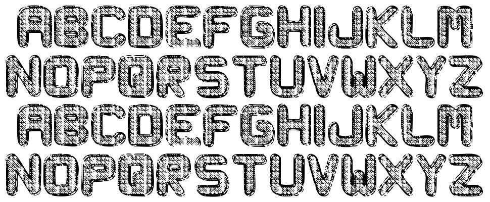 Metal Curvyfont specimens