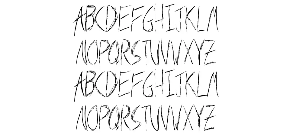 Metal Shardfont specimens
