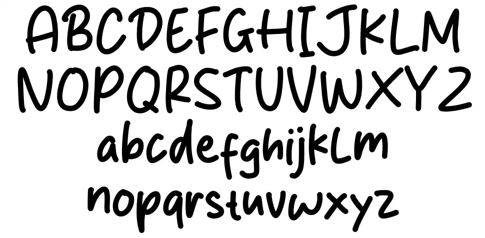 Milikahfont specimens