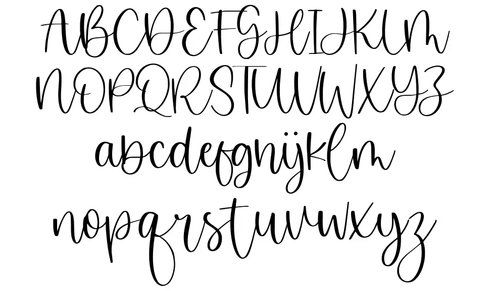 Misty Cloudfont specimens