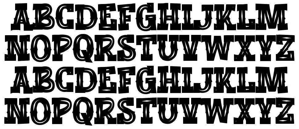 Modern Cowboysfont specimens
