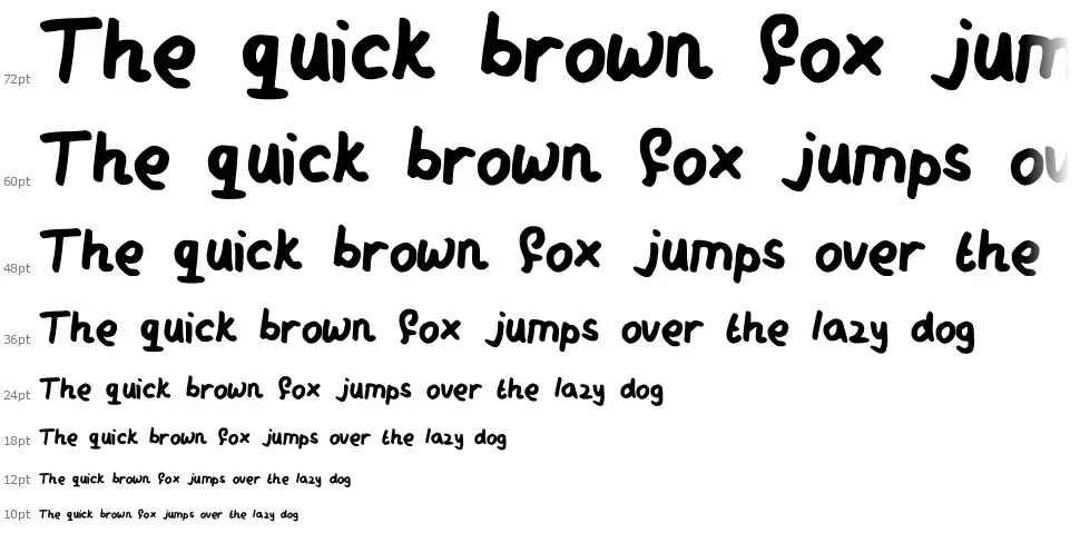 My Messy Handwritingfont waterfall