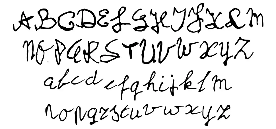 My School Handwritingfont specimens