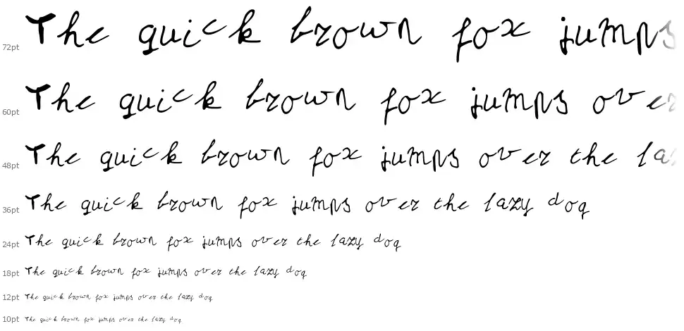My School Handwritingfont waterfall