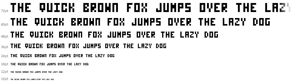 Nanotypefont waterfall
