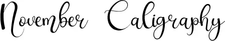 November Caligraphy