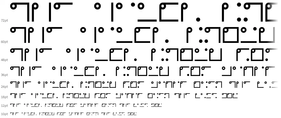 Nyctographicfont waterfall