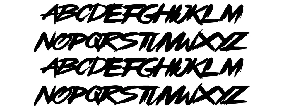 OpenBrushfont specimens