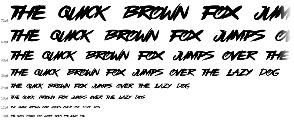 OpenBrushfont waterfall