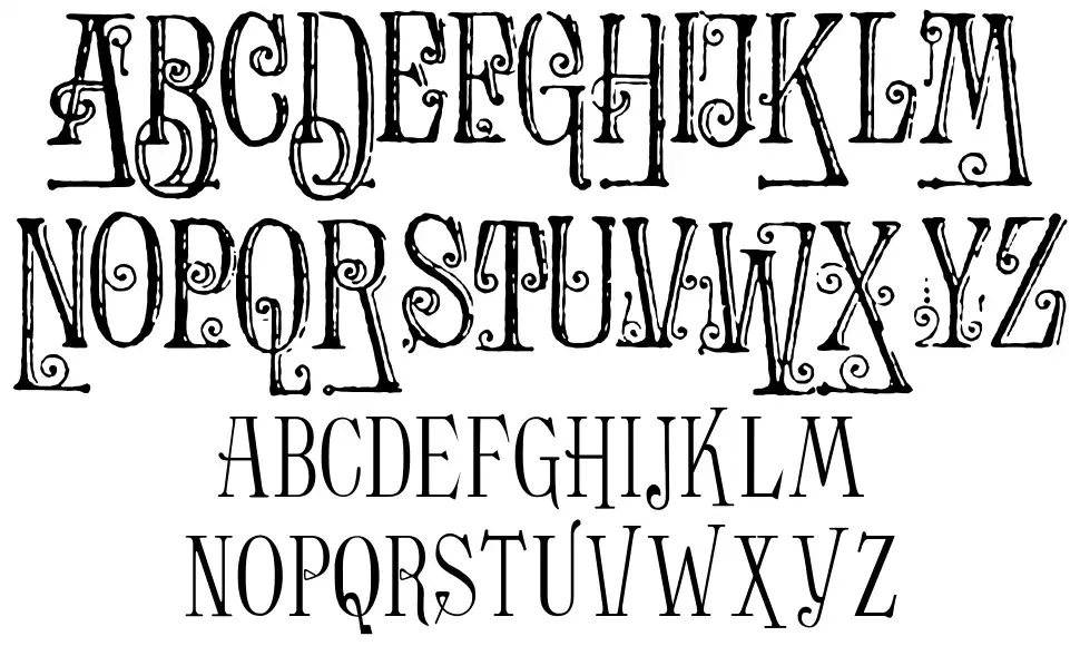 Ornamented, No. 1555 Ürün Özellikleri Ornamented, No. 1555font specimens