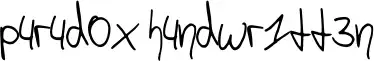 p4r4d0x h4ndwr1tt3n