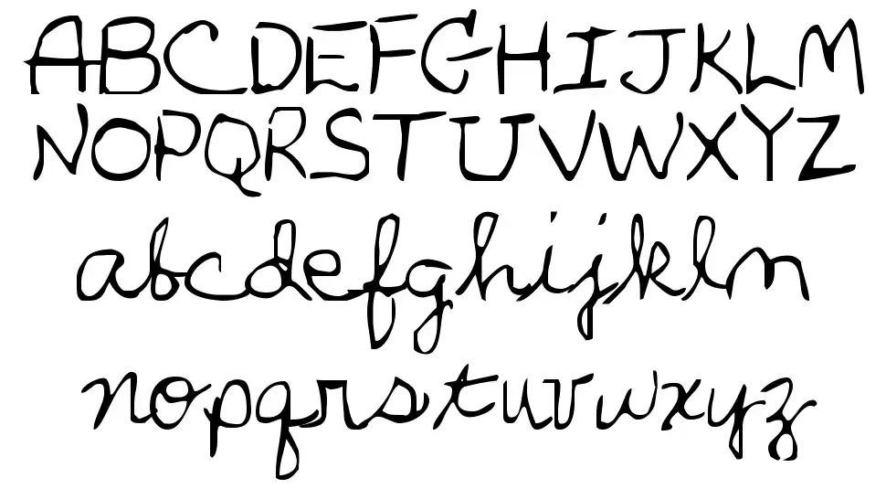 Parker's Handfont specimens