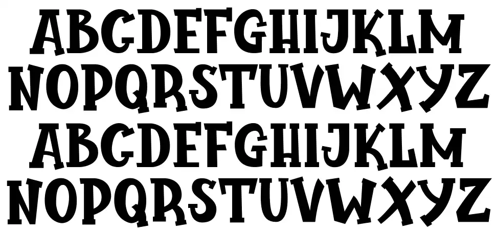 Peachmanfont specimens