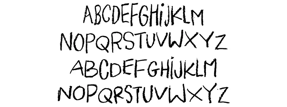 Pigeon Wingfont specimens