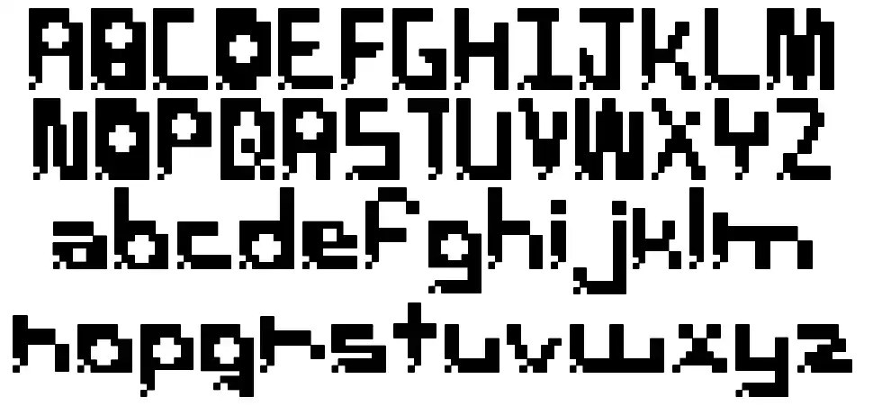 Pixel Breackfont specimens