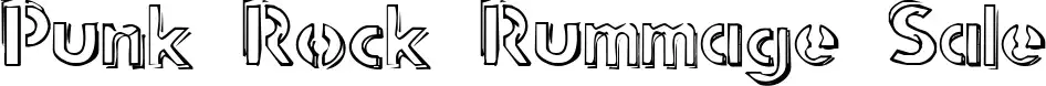 Punk Rock Rummage Sale