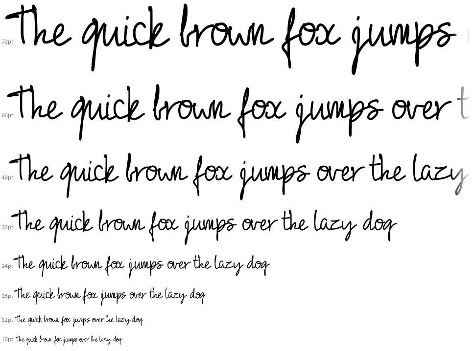 PW 01 Scriptfont waterfall