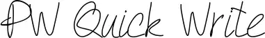PW Quick Write