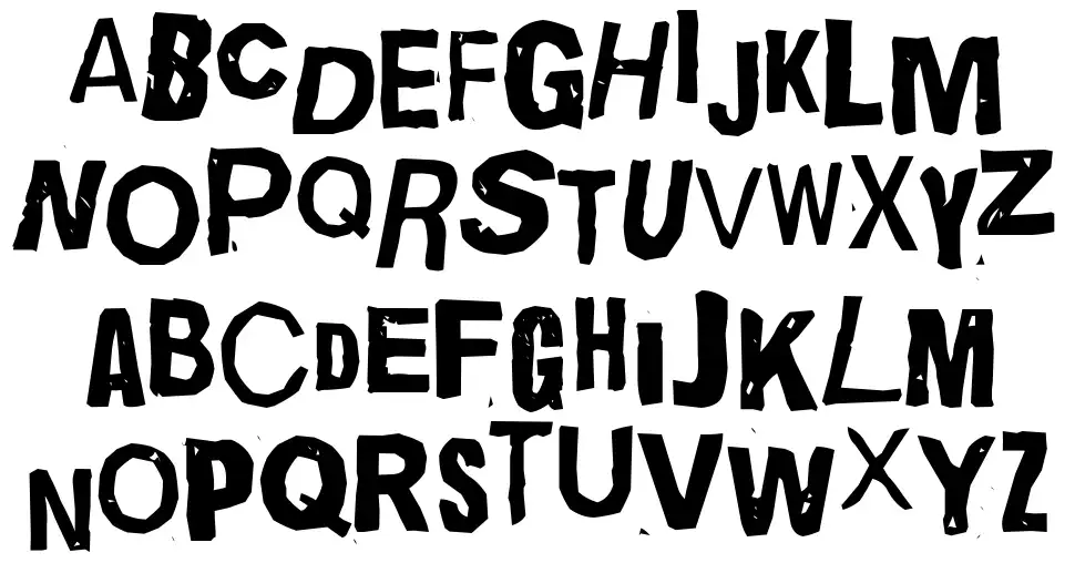 Quick End Jerkfont specimens