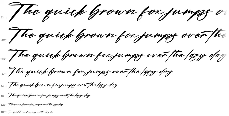 Randelion Signatefont waterfall