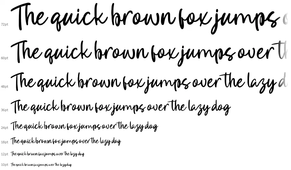 Requested Casualfont waterfall