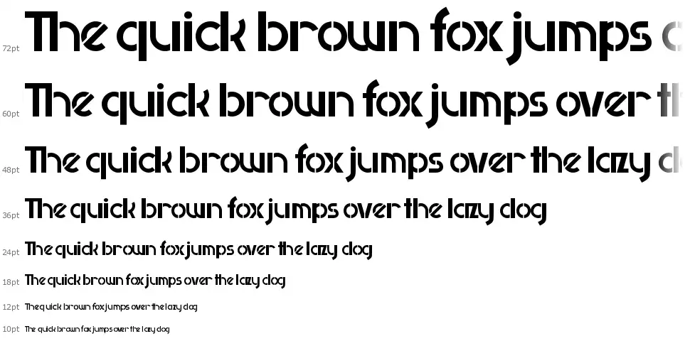 Retailisticfont waterfall