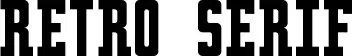 Retro serif
