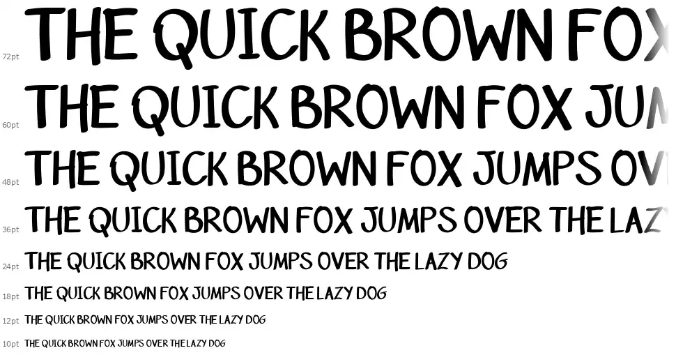 Rizzetto Scriptfont waterfall