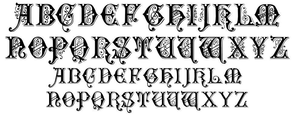 Rubric of 14,389 Ürün Özellikleri Rubric of 14,389font specimens