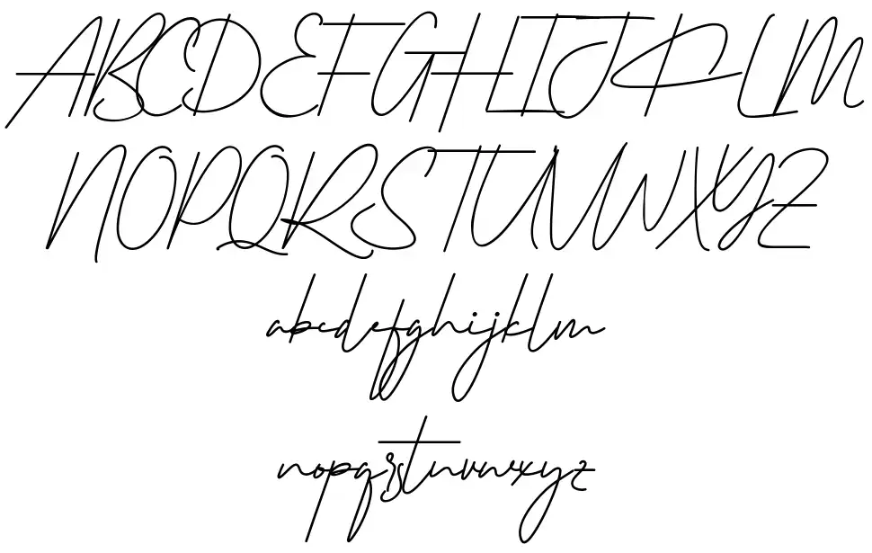 Rutinitasfont specimens