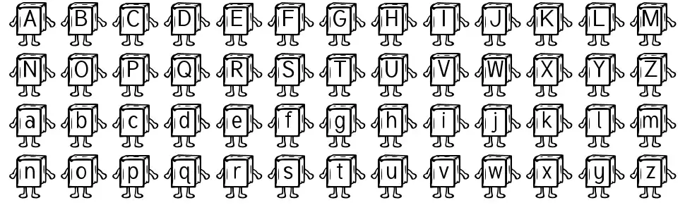 Samys Bookified Tuffyfont specimens