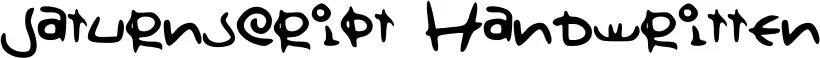 Saturnscript Handwritten