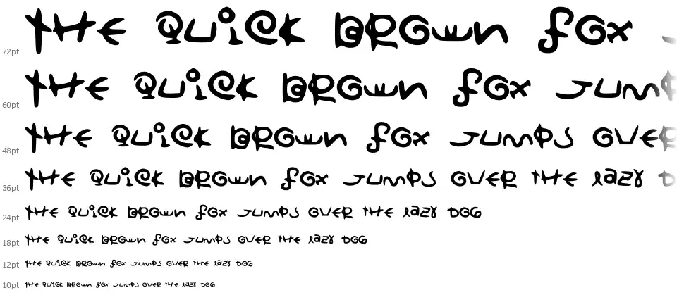 Saturnscript Handwrittenfont waterfall