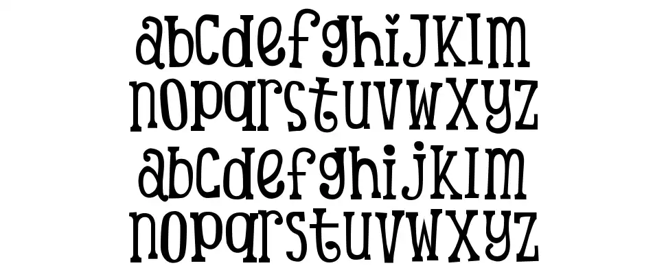 SC Tina's Baby Showerfont specimens