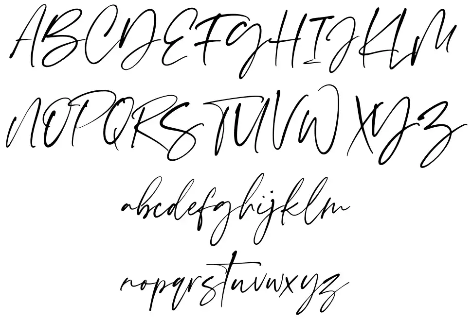 Scatter Inkfont specimens