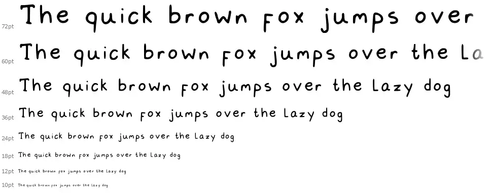 Schoolworkfont waterfall