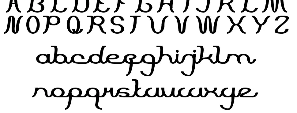 Script Machinefont specimens