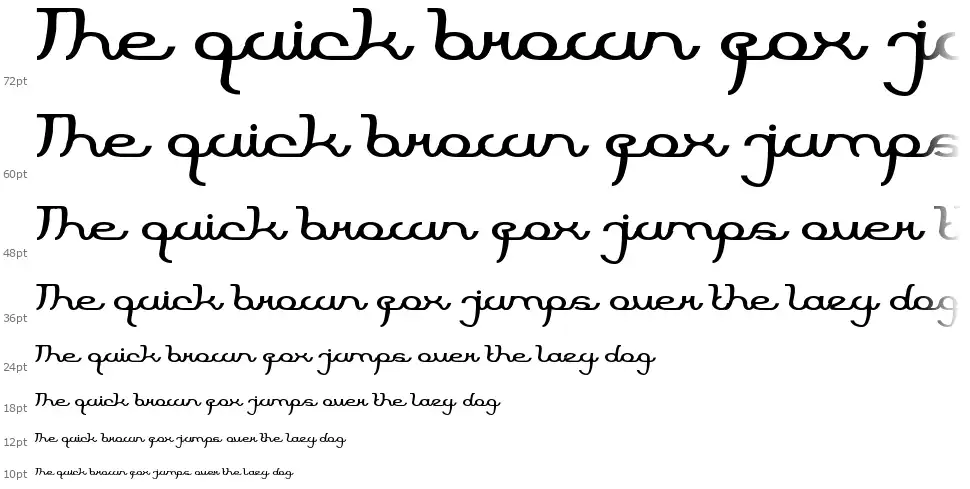 Script Machinefont waterfall