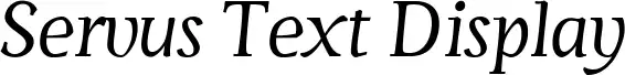 Servus Text Display