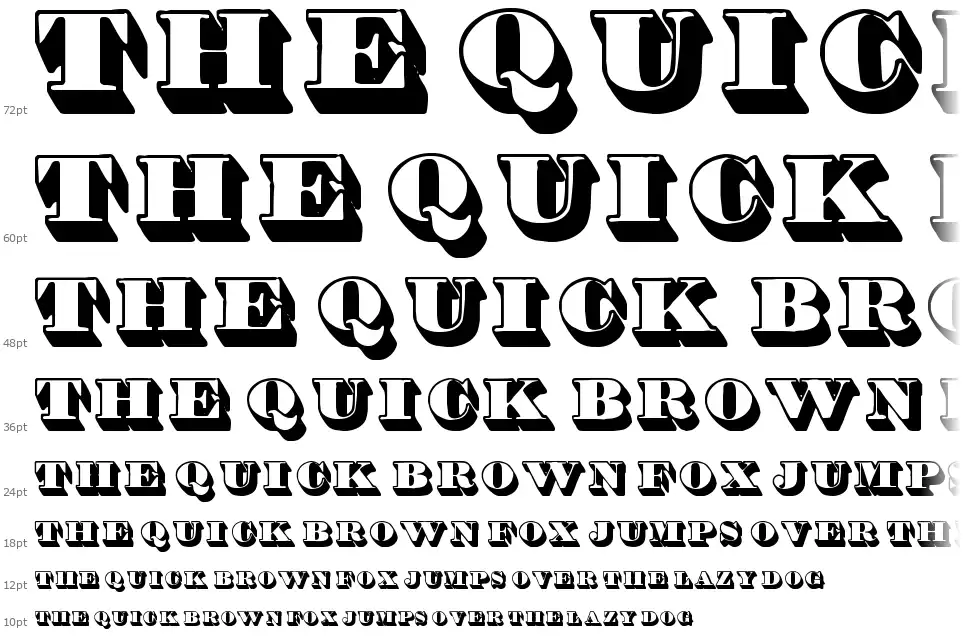 Shadded TFBfont waterfall