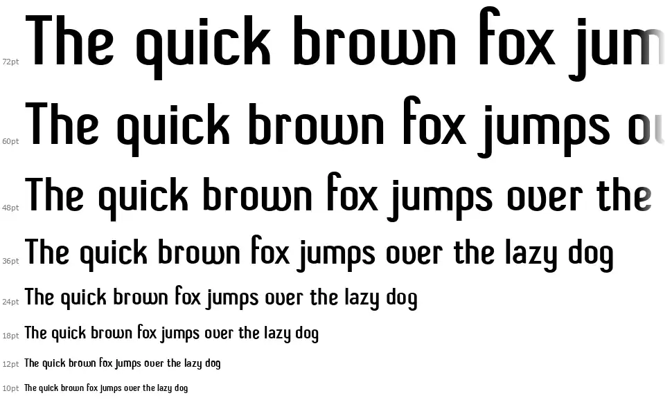 Shift Type Basicfont waterfall