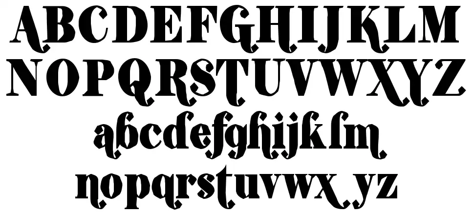 ShiftyChicaTwo-Regularfont specimens