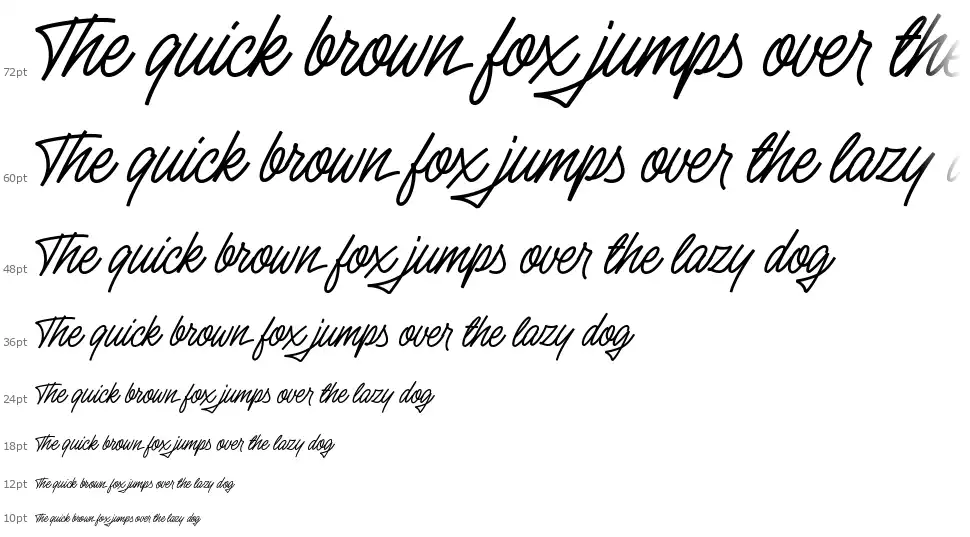 Silent Fighterfont waterfall